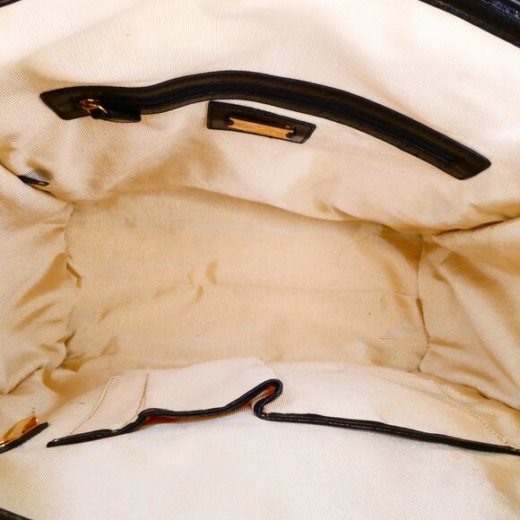 AUTHENTIC Badgley Mischka Black Leather‎ Handbag - Picture 5 of 8